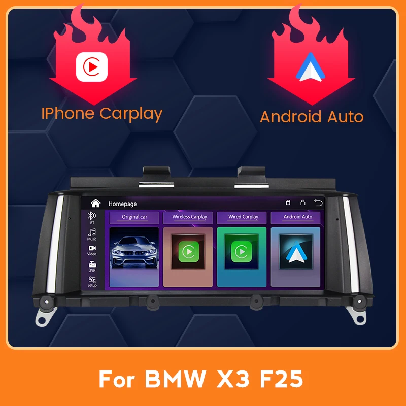 

Suitable for BMW X3 F25 X4 F26 2011-2017 Carplay Android Auto car intelligent HD multimedia