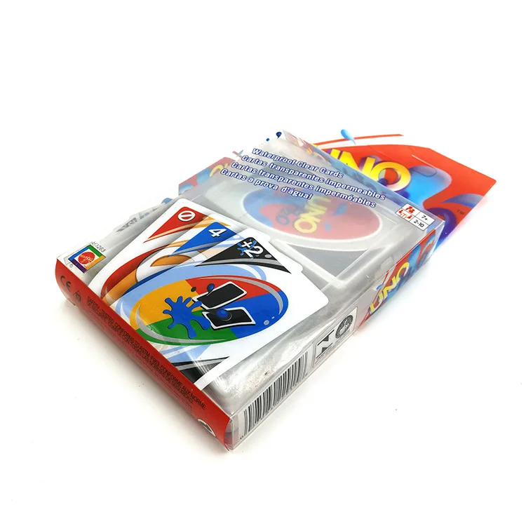 Mattel Games UNO карточная игра творческая прозрачная пластиковая игральная карта