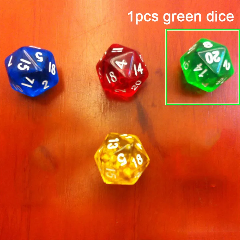 1pcs Green Dice Кости мешок Подземелья и Драконы DND выделенный кости мешок подземный город бархат карты Таро ювелирные изделия шнурок коробка с кубиками посылка Горячая - Цвет: 1pcs Green Dice