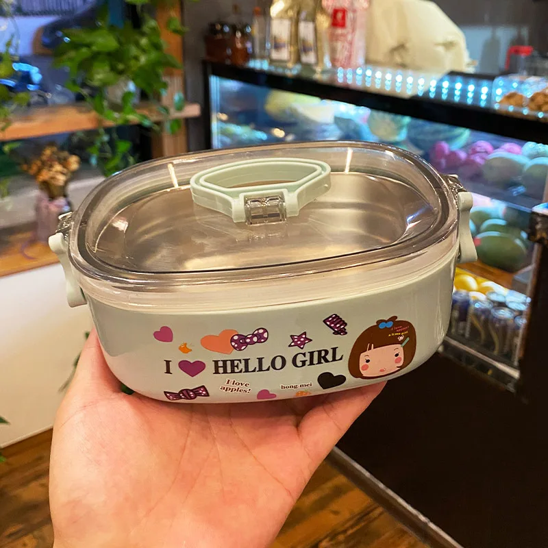 Корейский мультяшный Ланч-бокс для девочек офисных работников учеников