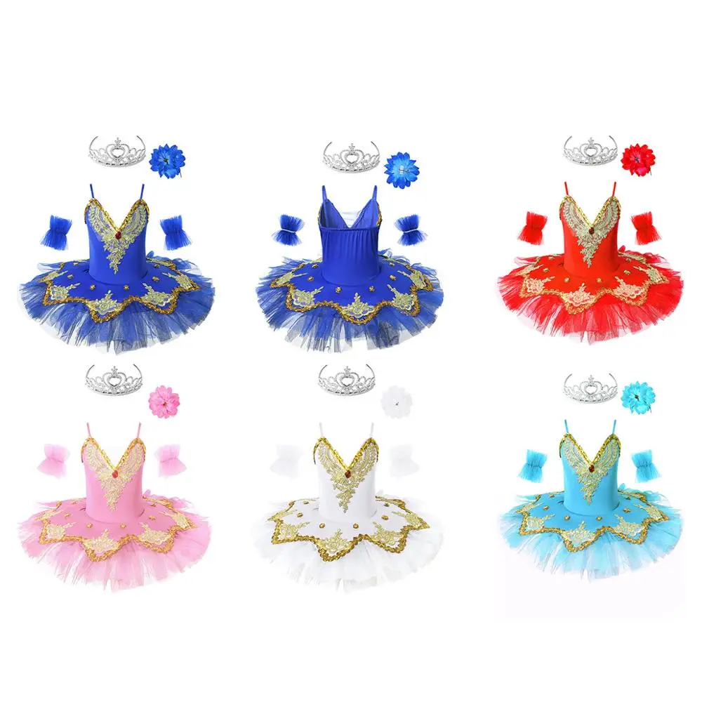 Балетное платье для девочек без рукавов с блестками | Тематическая одежда и