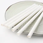 50 шт., одноразовые соломинки из бамбукового волокна, 20 х1 см