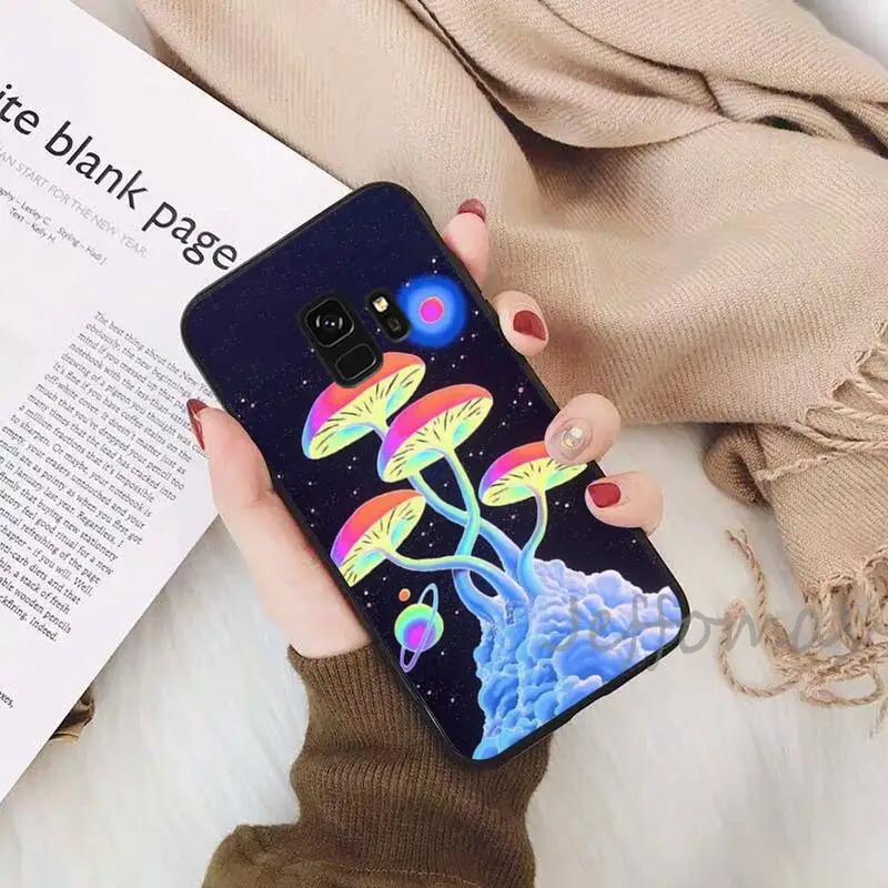 

Trippy Mushroom Psychedelic Phone Case For Samsung Galaxy S8 S9 S10 Plus S10E Note 3 4 5 6 7 8 9 10 Pro Lite cover