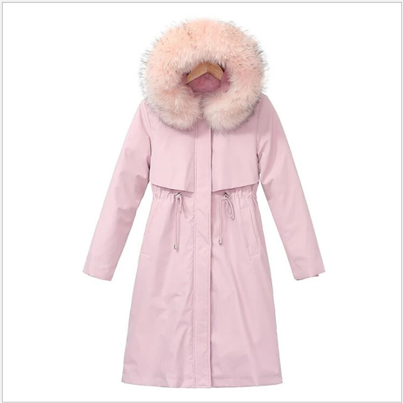 

Winter Parkas 2020 -30 degree women's Parkas coats hooded fur collar warm winter Jackets snow coat jacket Removable liner R678