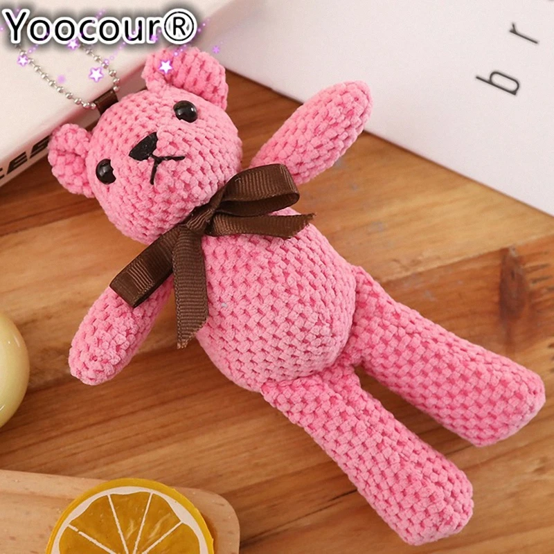 18 см мини плюшевый мишка мягкие плюшевые игрушки милые белые мишки кулоны-куклы