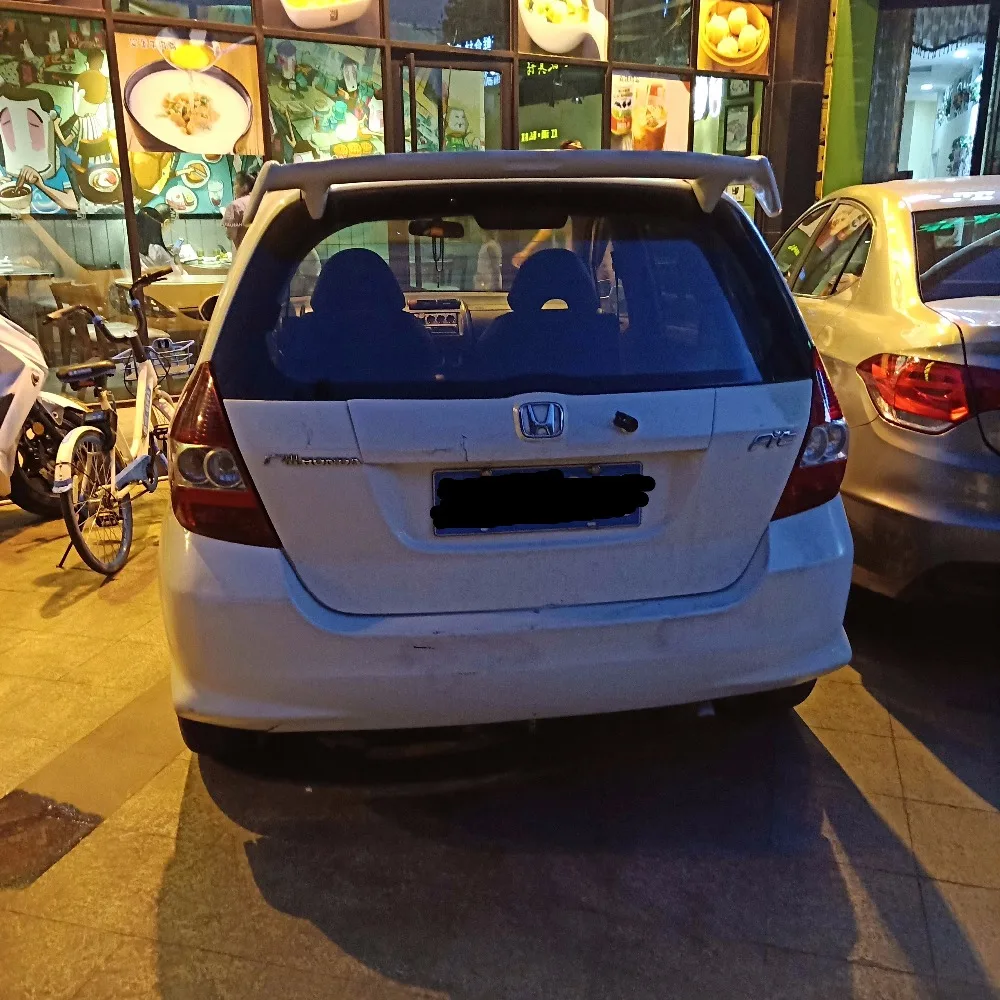 Спойлер для Honda Fit JAZZ 2004 2007 высококачественный спойлер из АБС пластика заднего