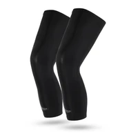 1pc cycling leg warmers compression knee pad protector leg sleeves outdoor sports safety soccer running leggings copper fiber