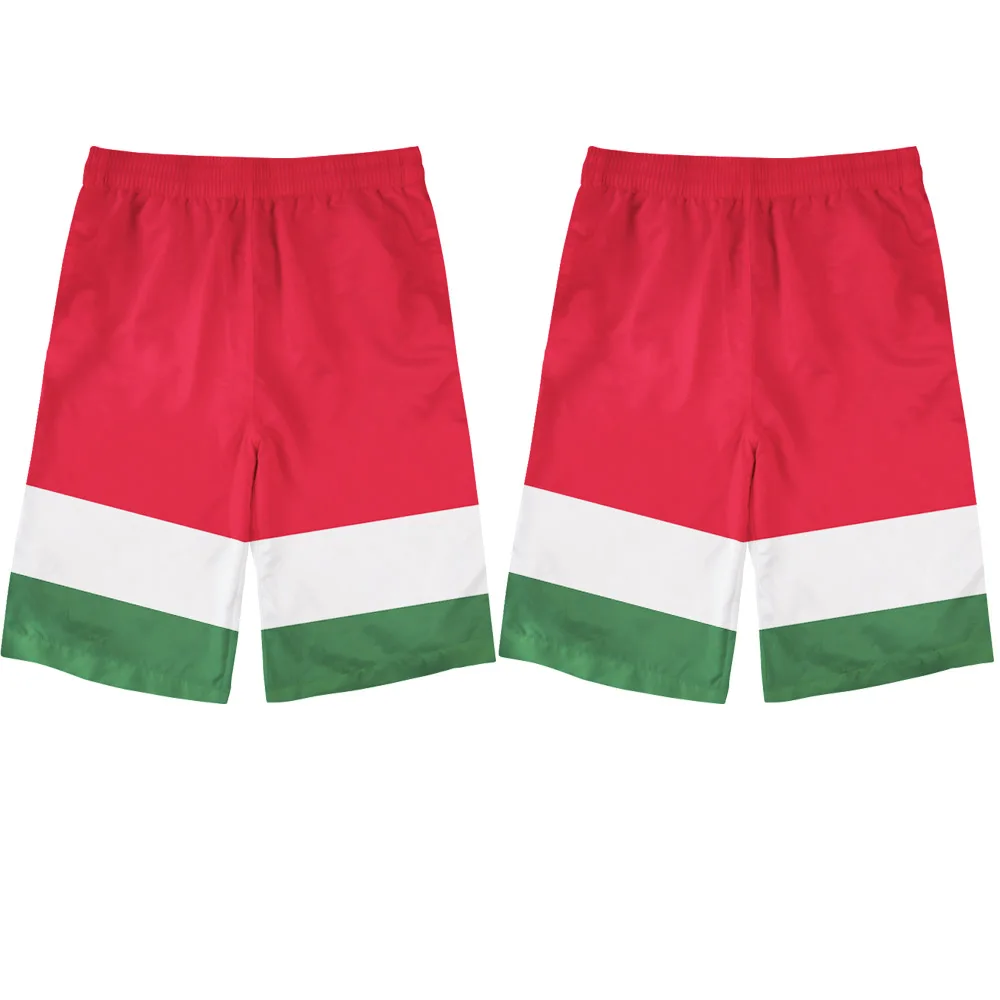 

HUNGARY male youth diy custom made name number hun beach shorts nation flag hu hungarian country college print photo shorts