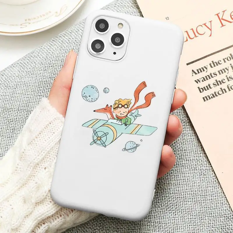 

Little Prince cartoon cute Phone Case Candy Color for iPhone 6 6S 7 8 11 12 XS X SE 2020 XR mini pro Plus MAX funda