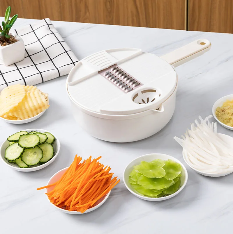 

Vegetable cutter multifunctional manual slicer fruit potato peeler carrot grater kitchen accessories vegetable basket vegetable