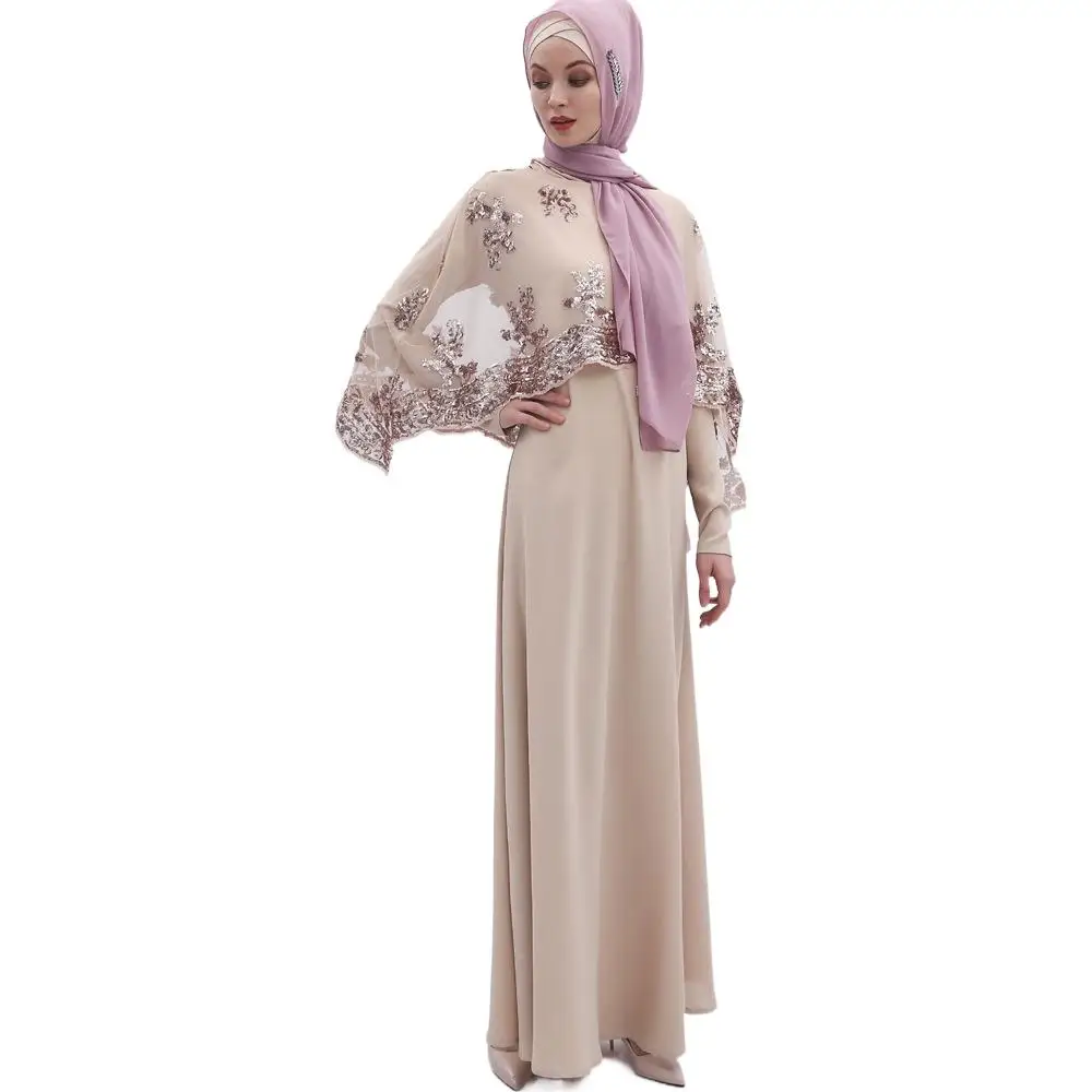 

Hijeb Марокканская мусульманская африканская Женская одежда, Caftan Eid Djellaba Дубайский халат из двух частей, блестки