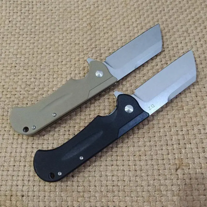 Тактический 58HRC высокая твердость D2 лезвие G10 ручка складной нож для кемпинга