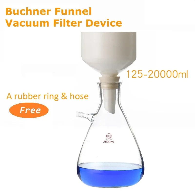 

Buchner funnel Vacuum Filter Laboratory filtration device 125/250/500/1000/2500/5000/10000ml Buchner funnel filter set