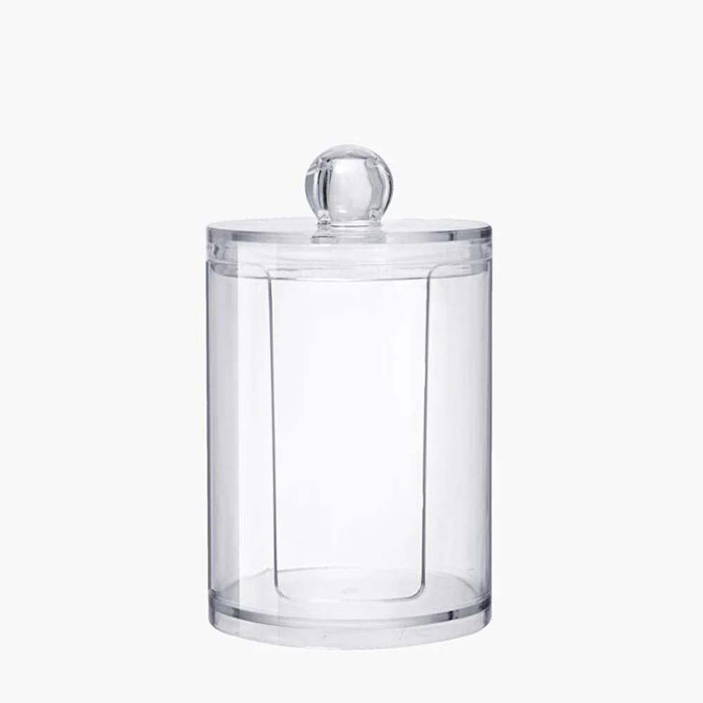 Акриловый Многофункциональный Круглый контейнер косметический хлопковый