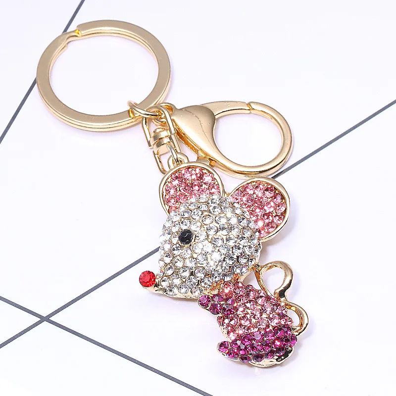 Boosbiy Новое поступление Кристальный брелок с мышью милый мультяшный подарки для
