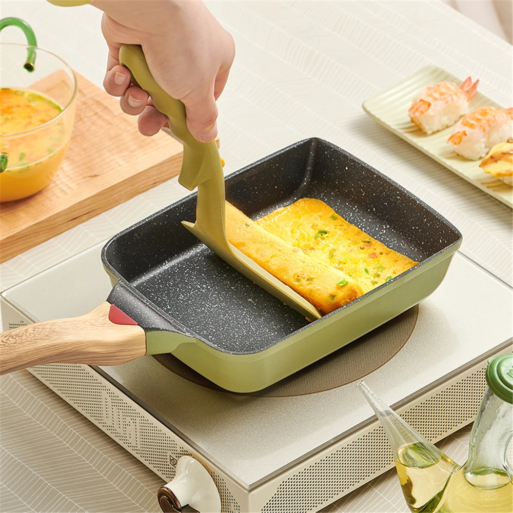

15*15 15*20cm Non Stick Frying Pan Japanese Omelettes Aluminum Alloy Pan Egg Pancake Maker Kitchen Cookware