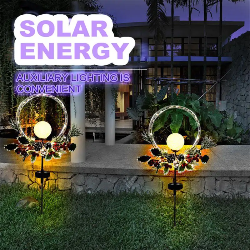 

Осветительная лампа для улицы и сада, Рождественская гирлянда, украшение для двора, лужайки, ландшафта, светильник Рождественский