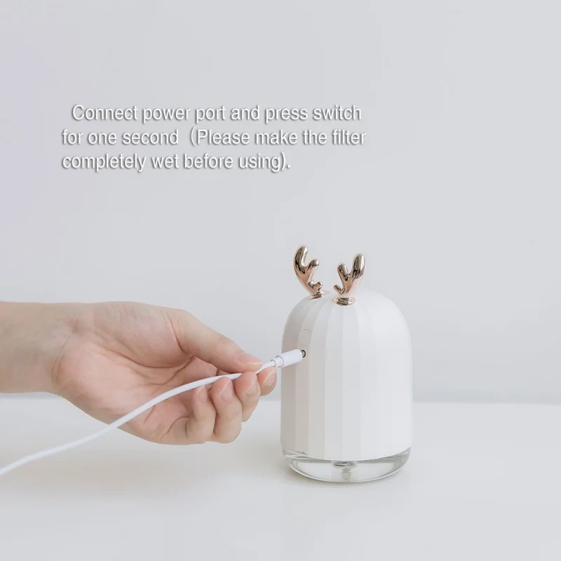 Портативный увлажнитель воздуха креативный Min Elk Rabbit USB очиститель Освежитель