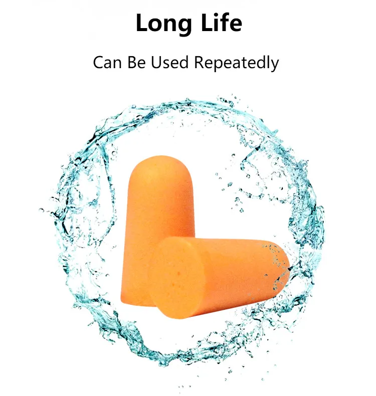 1 пара пенопластовые затычки для ушей фильтр шумоподавитель протектор слуха NRR 32