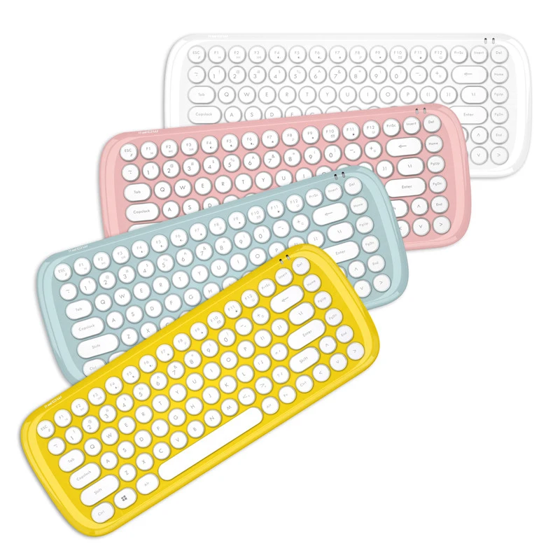 2 4G Беспроводная клавиатура мини мышь комбинированная конфетного цвета игровая