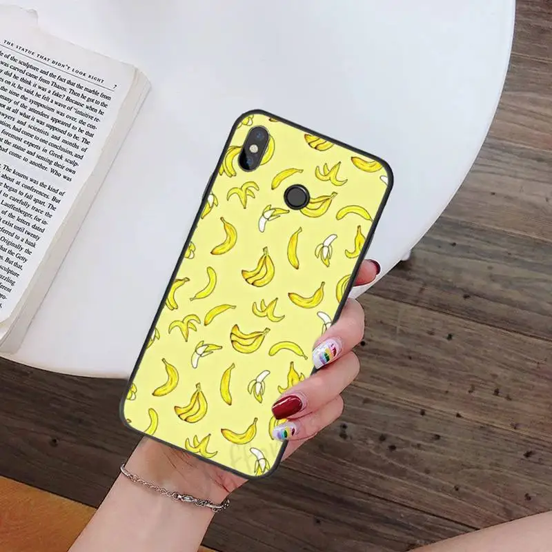 

Cartoon Cute Fruit Yellow Banana Phone Case For Xiaomi Redmi note 7 8 9 t k30 max3 9 s 10 pro lite