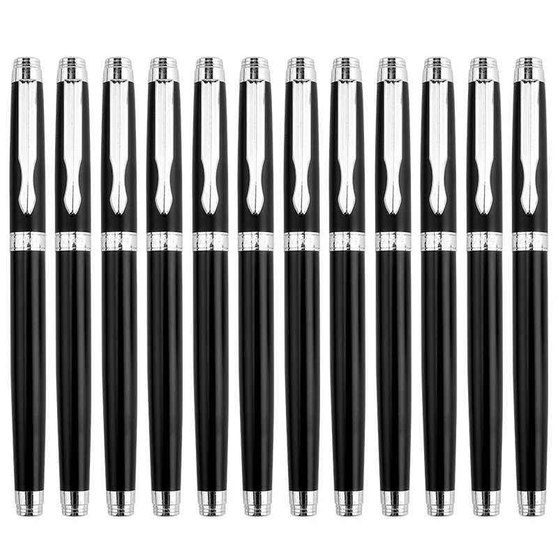 

12 Baoke PM120 Carbon Ballpoint Pen 0.7mm Signature Pen Ballpoint Pen Exam Pen High-end Business Pen Office Supplies