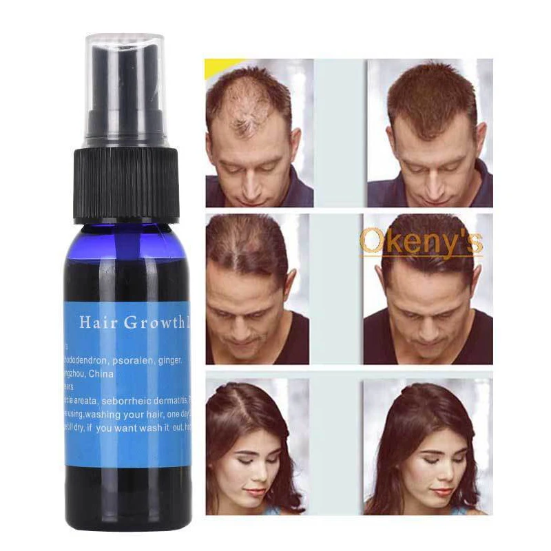 1Pc Okeny Fast Growth Hair Liquid Essence Preventing Lose Damaged Repair Growing Yuda Pilatory Oil Care Tool TSLM | Красота и