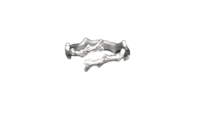 

Customized Original Design "Wood with Branches" Sterling Silver Couple Men and Women Couple Rings Valentine's Day Gift Student M