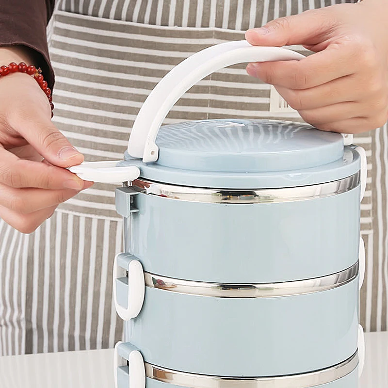 японский стиль контейнер для еды хранения Милый Ланч-бокс детей школьный