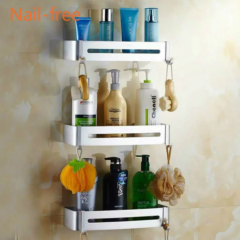 Полки для ванной комнаты балкона стандартная настенная алюминиевая полка