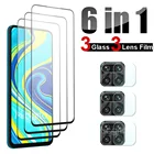 Закаленное стекло 6 в 1 для Xiaomi Redmi Note 9 Pro Max, Note 9T, 9S, Redmi 9C, 9, 9A, защитная пленка для объектива, стекло для Redmi Note 9 Pro