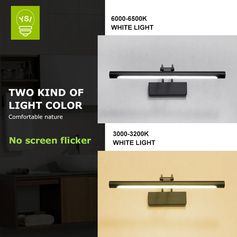 Водонепроницаемый светодиодный зеркальный светильник современная настенная