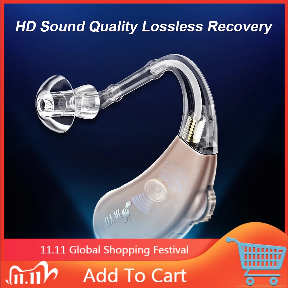 

Audifonos Hearing Aid Digital Sound Amplifier Air Conduction Wireless Headphones for Deaf Elderly Ear Care Hearing Aids
