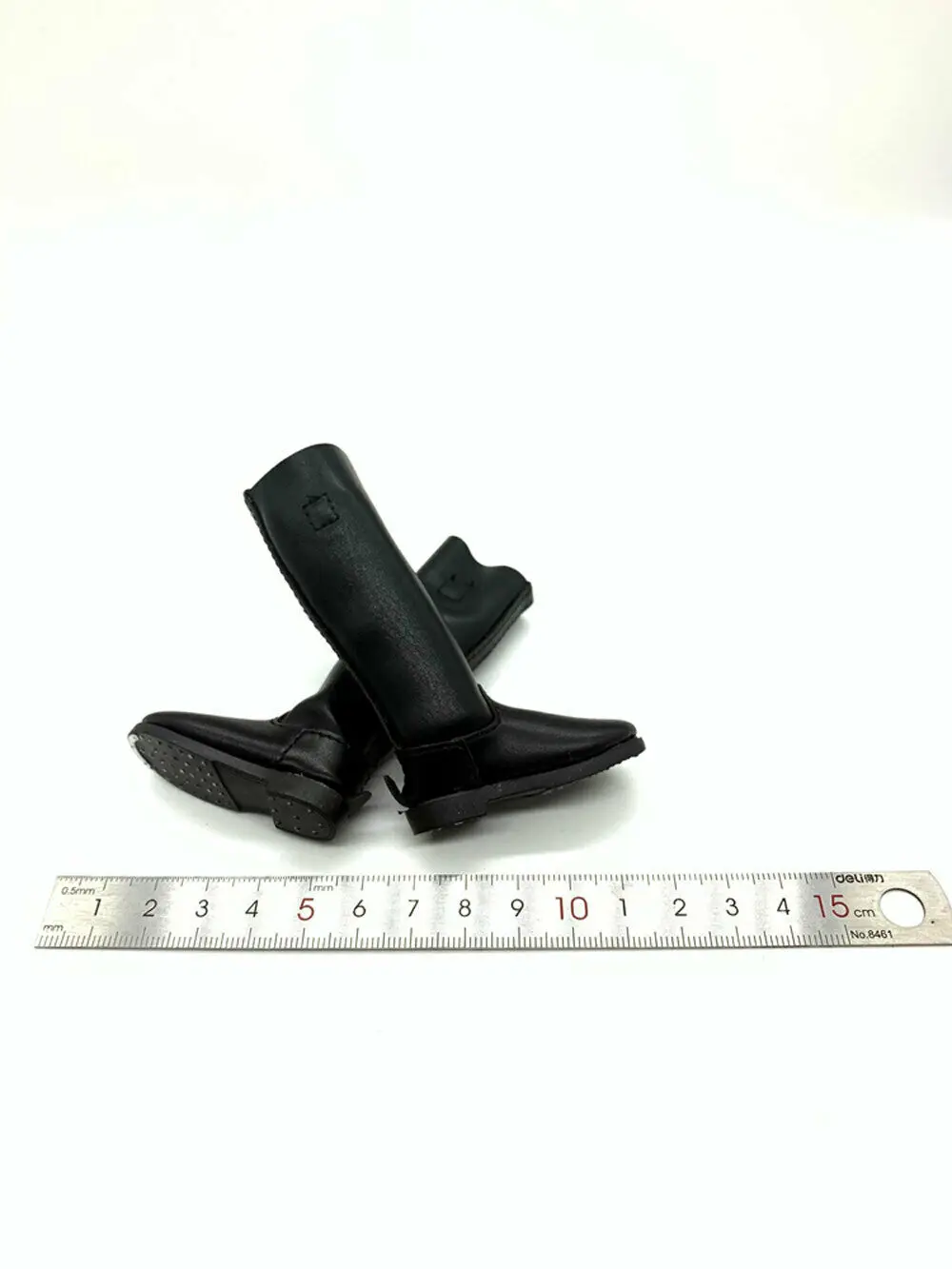 

1/6 Scale WWII German Army Officer Leather High Boots Model for 12" Action Doll