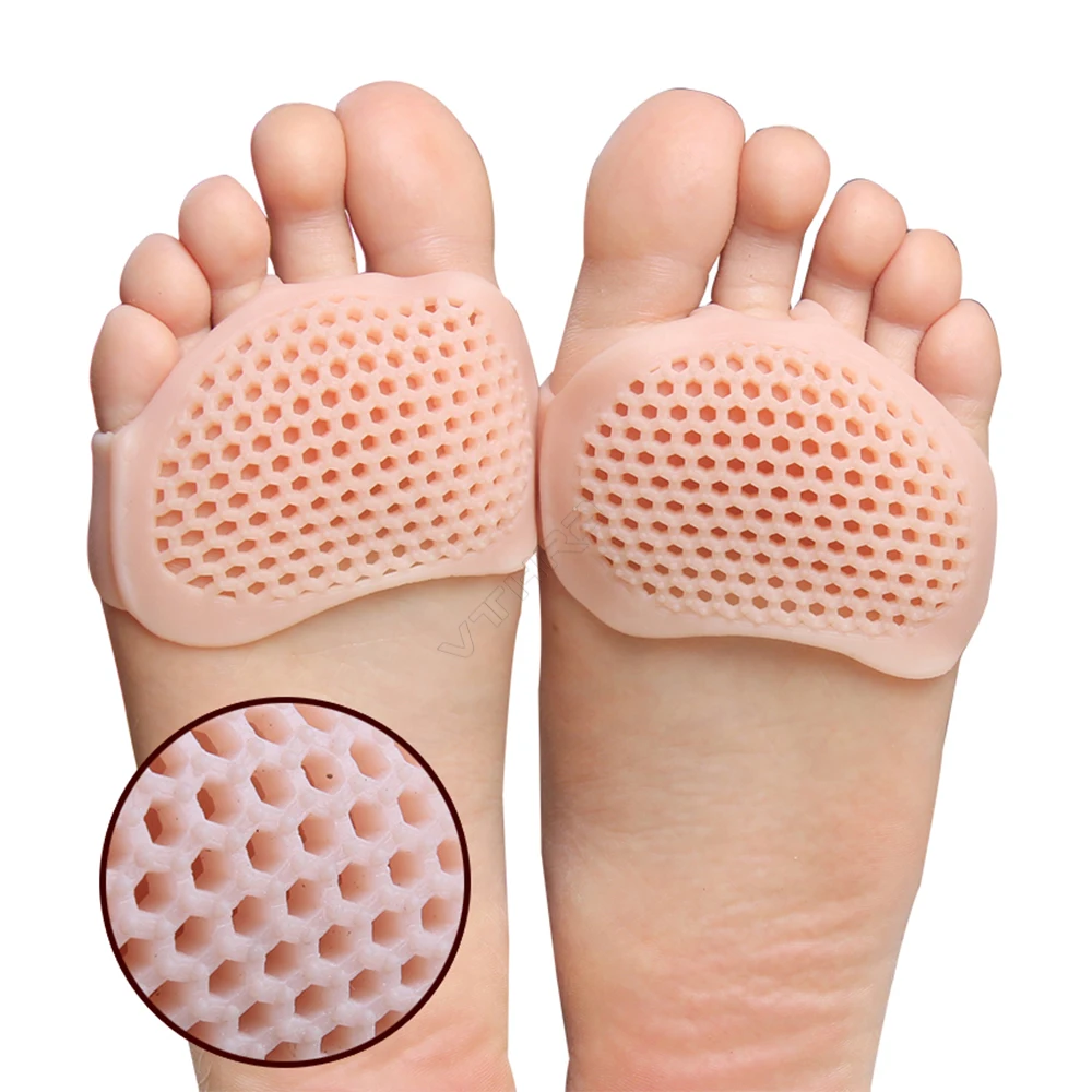 

2Pc silikon Insoles for shoes Forefoot Pads for Women High Heel Shoes Foot Care Silicone Toes inserts gel thick Pad Pain Relief