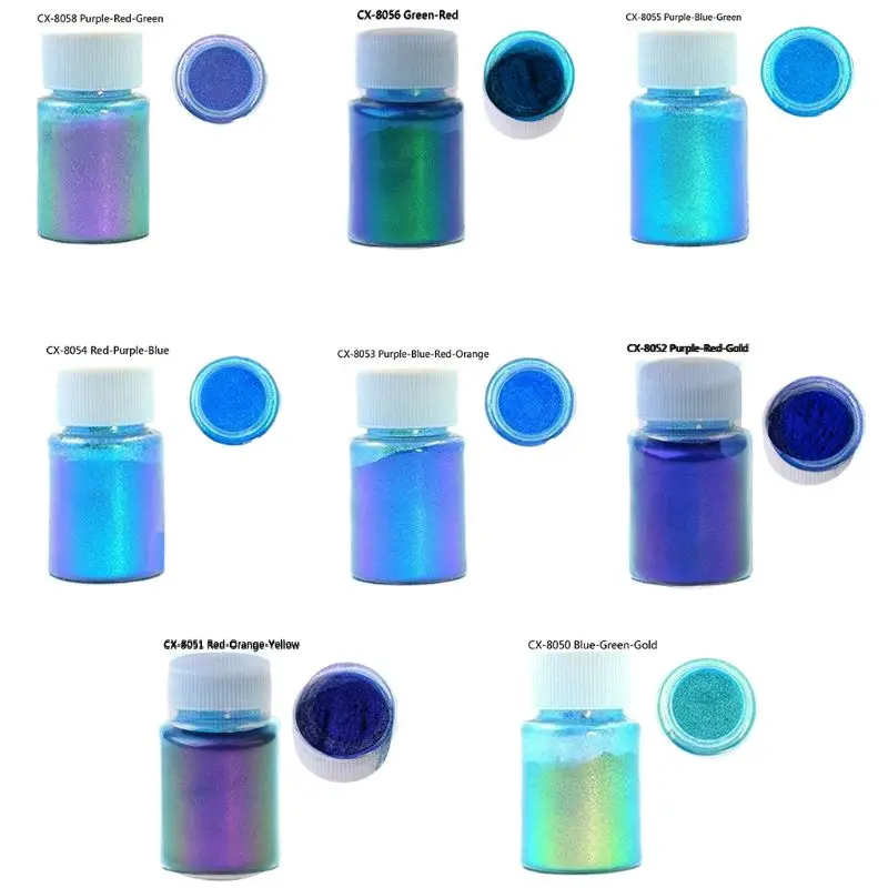 

Mirror Chameleons Pigment Pearlescent Epoxy Resin Glitter Magic Discolored Powder Resin Colorant Jewelry Making Tools