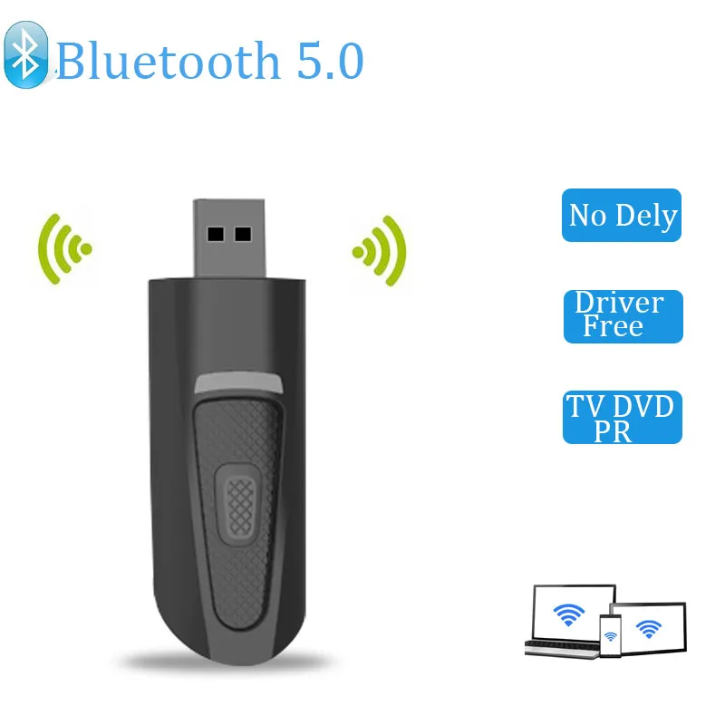 

Передатчик B25 Bluetooth 5,0, адаптер приемника, аудио USB 3,5 мм, AUX разъем, Беспроводная Стерео внешняя антенна Apt-X A2DP для ТВ, ПК