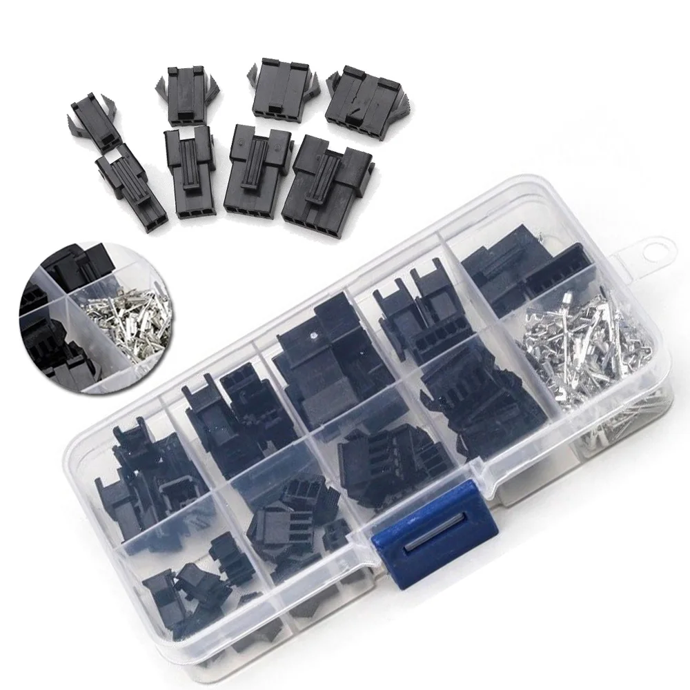 

2/3/4/5Pin 2.54mm Dupont Connector Electrical Male&Female Cable Plug Tool Kits