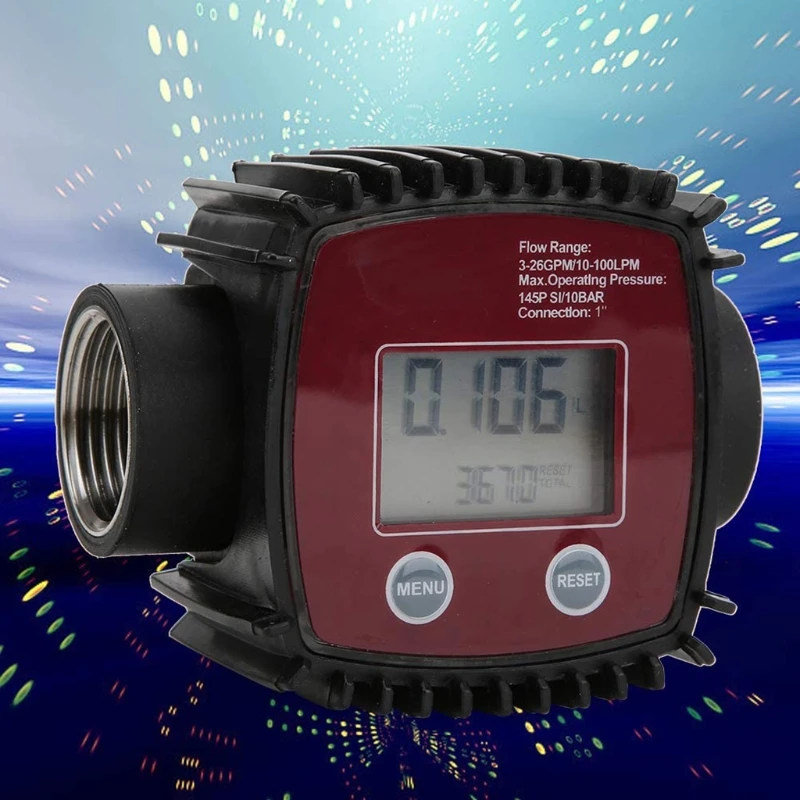 

Flow Meter Female Thread Flowmeter Digital Display Liquid Flow Sensor 10-100 LPM with Simple Structure & Convenient