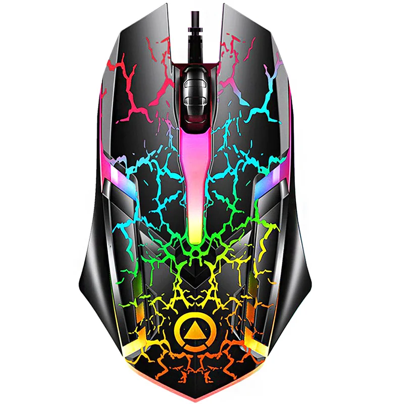 

Проводная игровая мышь 1200DPI RGB светодиодная оптическая USB для компьютера эргономичная Механическая мышь с 3 кнопками с ночным свечением 3D дл...