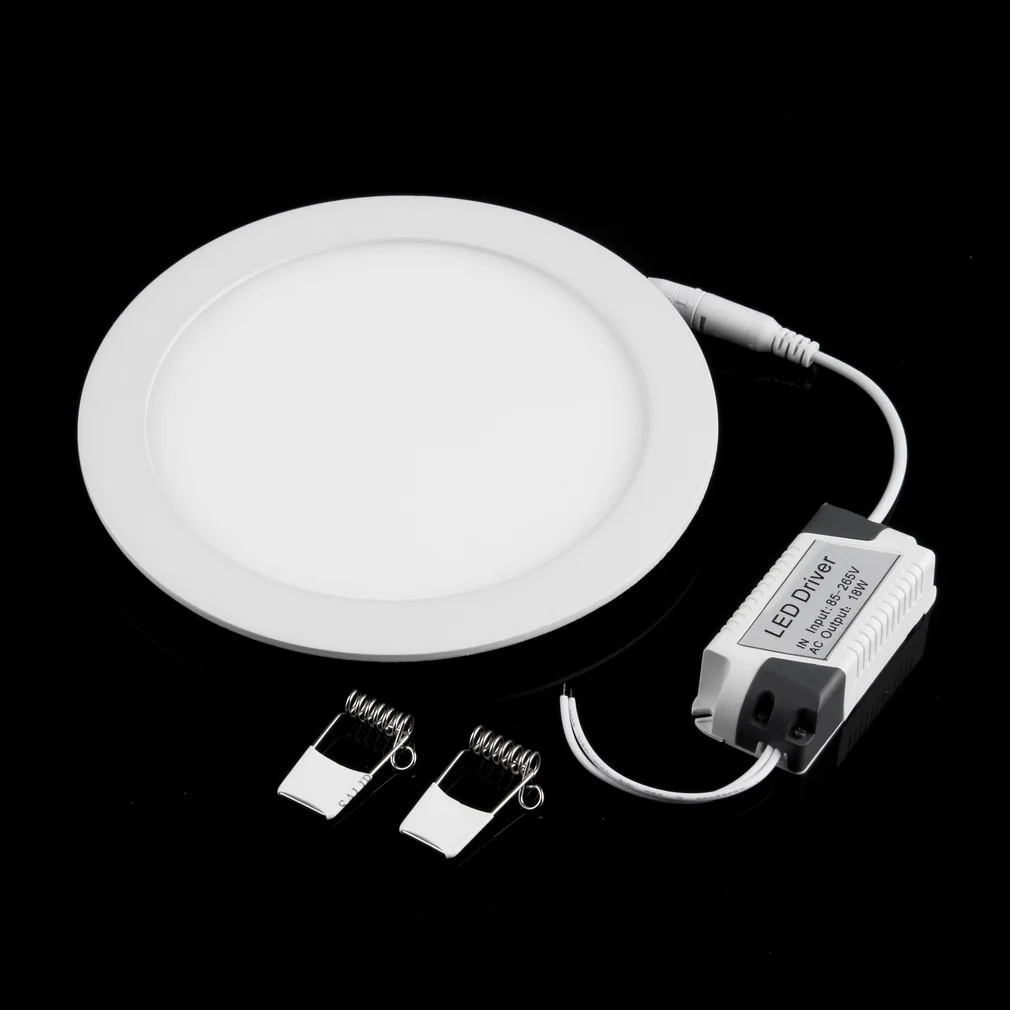 

18W LED Recessed Ceiling Panel Down Light Bulb Lamp Round Pure/Warm White