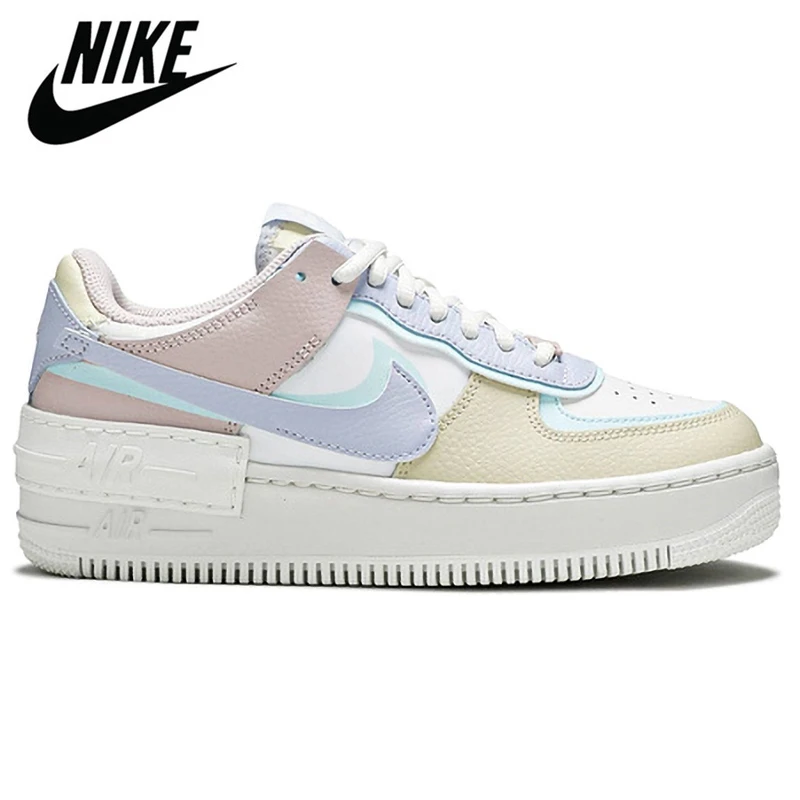 Аутентичные Nike Air Force 1 тени AF1 одно бледно-слоновая кость  пастельно-Парус ели и Для женщин Скейтбординг спортивная обувь кроссовки -  купить по выгодной цене | AliExpress