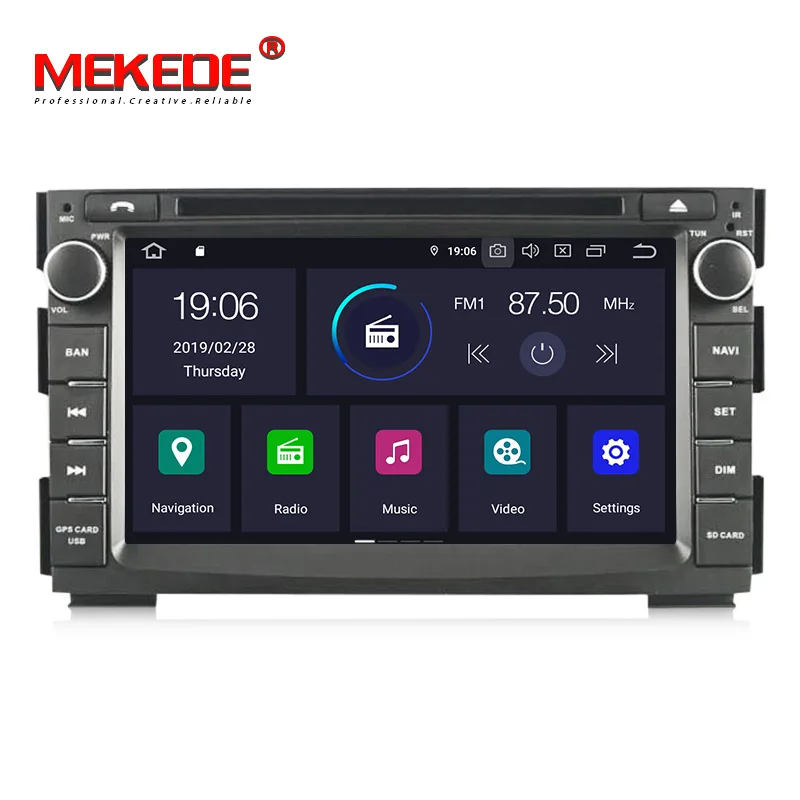 4G+ 64G 8 CORE Android 9,0 2 Din Автомобильный мультимедийный dvd-плеер gps Авторадио для Kia Ceed 2009-2012 автомобильный Радио ПК wifi