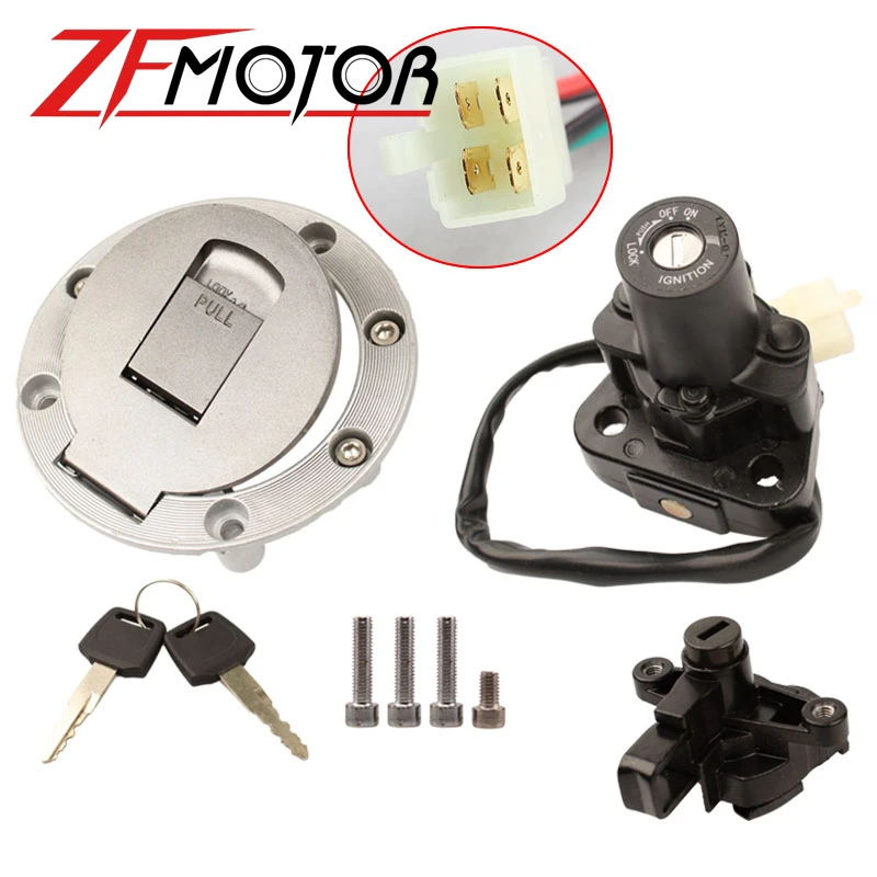 Выключатель зажигания мотоцикла в сборе комплект ключей для блокировки сиденья