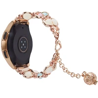 20mm metal jewelry bracelet for galaxy watch 3 41mm42mmactive 2 watchband fran a95 women pendant strap for garmin vivoactive 3