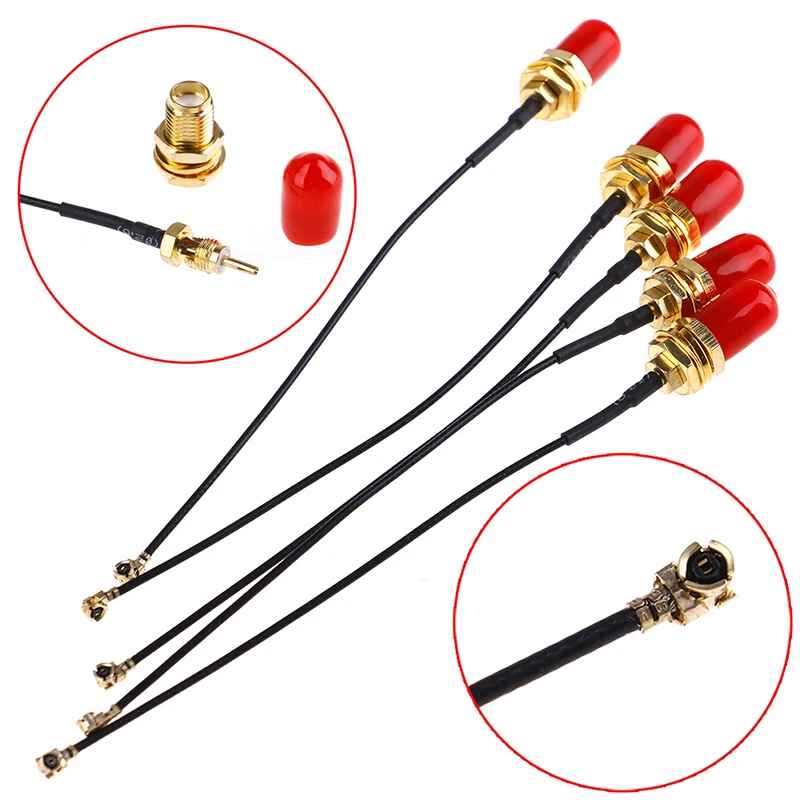 

5pcs/lot 10cm SMA Extension Cable Straight Jack to uFL/u.FL/IPX/IPEX Female Connector Pigtail Antenna RF Pigtail Cable