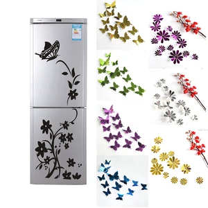 Бабочки для холодильника наклейка кухня Искусство стикер стены холодильника DIY стикер стены s стикер стены наклейка с бабочками стикер холодильника