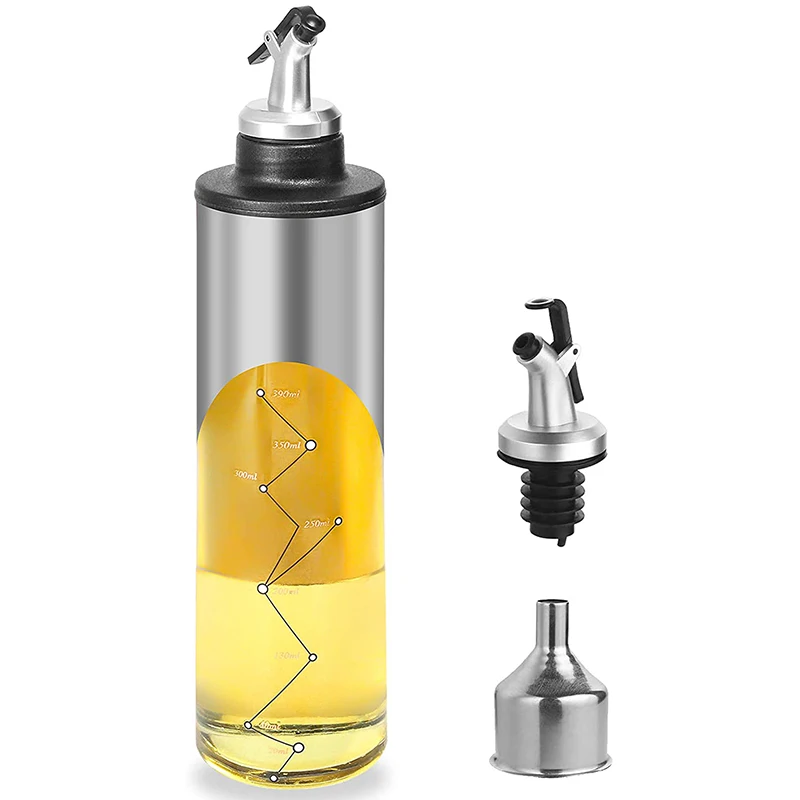 22 унций/650 мл Стекло диспенсер оливкового масла бутылки Ёмкость бутылка для и