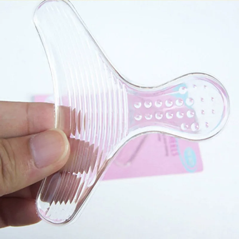 

Hot Sale 1 Pair Insoles Foot Care Transparent T Shape Invisible Silicone Shoes Heel Cushion Pads