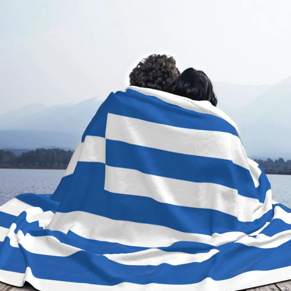 Ультрамягкое Фланелевое покрывало с греческим государственным флагом Греции |
